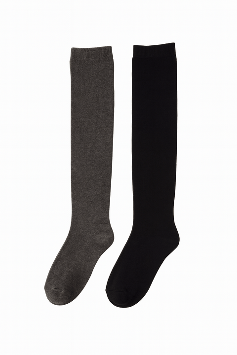 Forever 21 Women's Grey & Black 2 Pairs Socks | Forever 21 In Lebanon