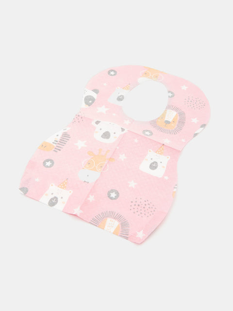 Sinsay Baby Girl's Pink Disposable Animal Bib 10-Pack | Sinsay In Lebanon