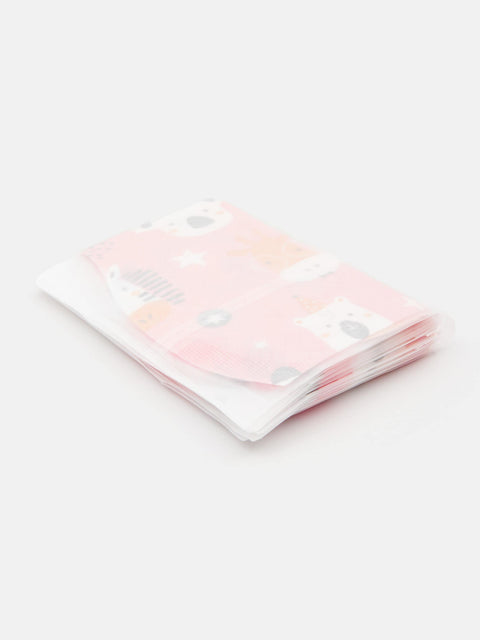 Sinsay Baby Girl's Pink Disposable Animal Bib 10-Pack | Sinsay In Lebanon