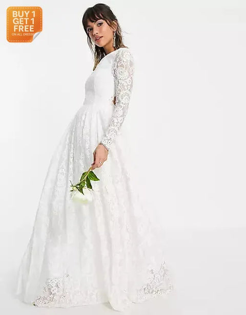 Asos Design Women's White Dress ANF928