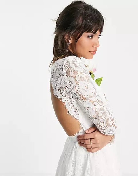 Asos Design Women's White Dress ANF928