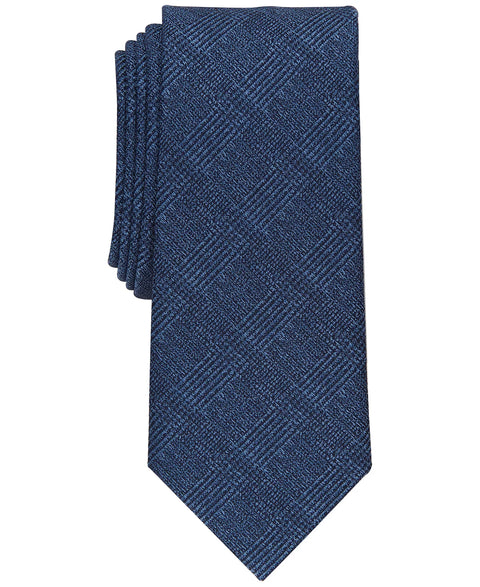 Alfani Men's Navy Munroe Slim Glen Plaid Tie | Alfani In Lebanon