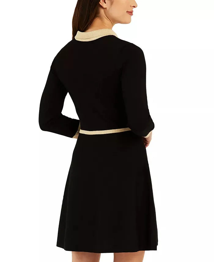 BCX Women's Black Contrast Trim Sweater Dress | BCX in Lebanon