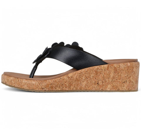 Skechers Women's Black Rare Blossom Arch Fit Beverlee Slippers | Skechers In Lebanon