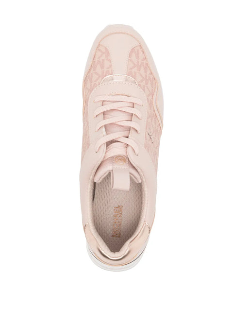 Michael Kors Women's Light Pink Raina Logo-Jacquard Platform Sneakers | Michael Kors In Lebanon