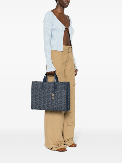 Michael Kors Women's Navy Gigi Empire Tote Bag | Michael Kors In Lebanon