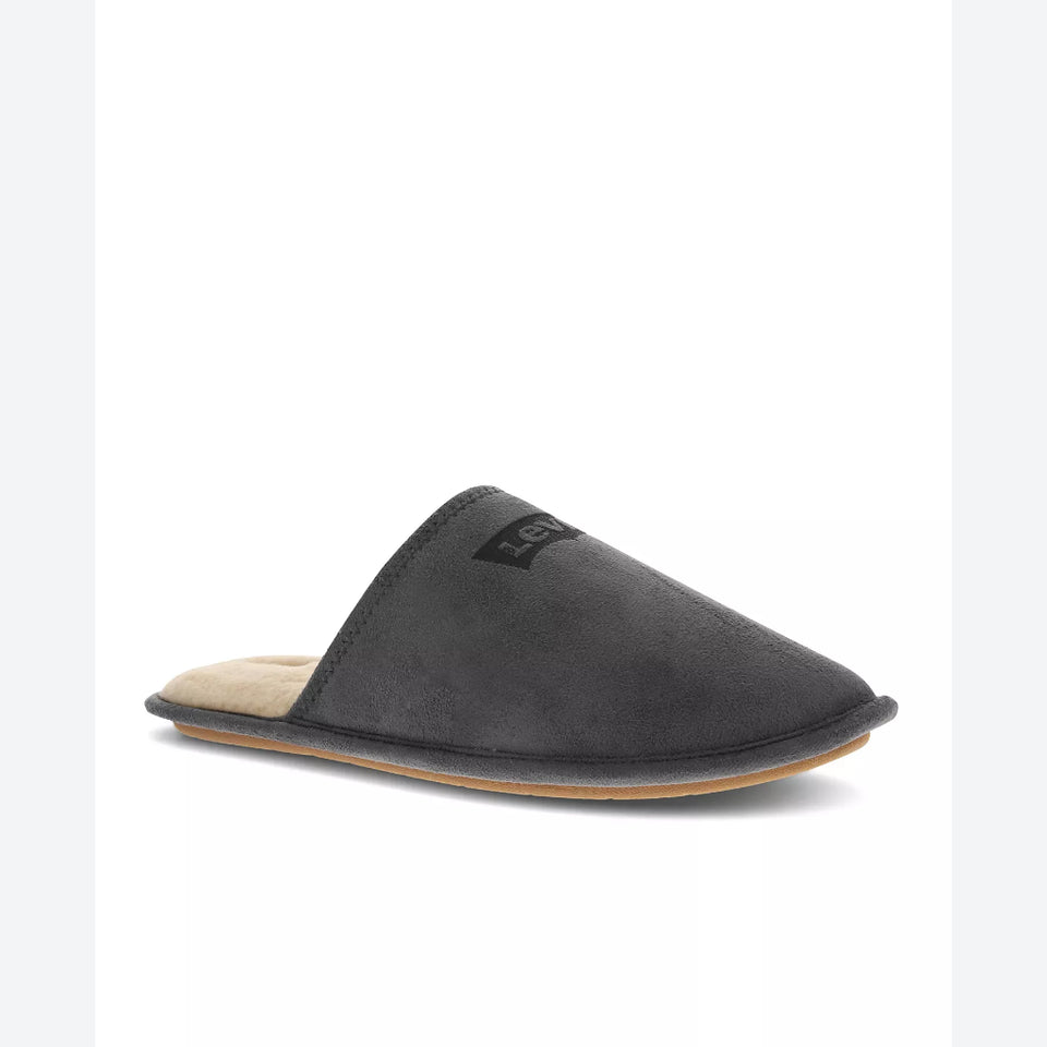 Levi's Men's Grey Milton 2 Memory Foam Scuff Slippers