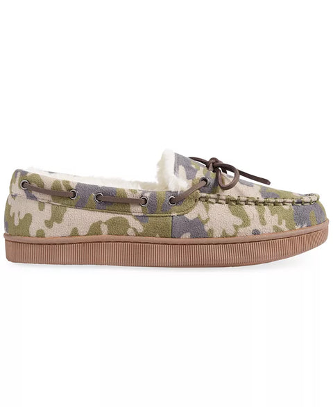 Club Room Men's Camouflage Faux-Fur Lining Moccasin Slippers | Club Room In Lebanon