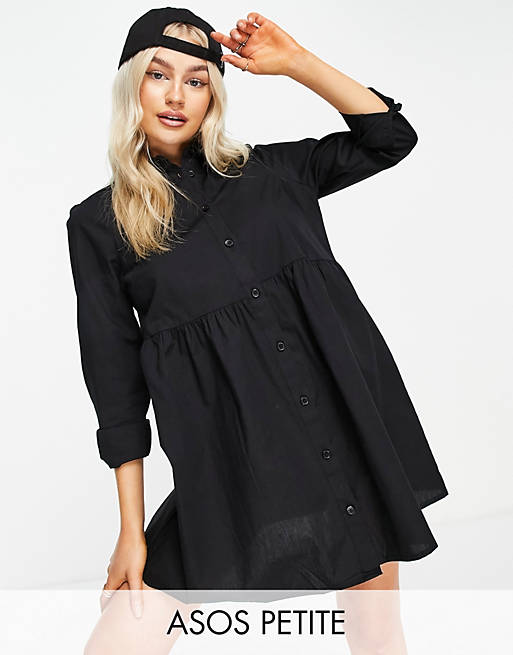 Asos Design Women's Black Shirt Dress AMF1544