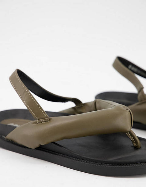 Public Desire Women's Khaki  Sandal 101209733 AMS34 [shoes 37] shr