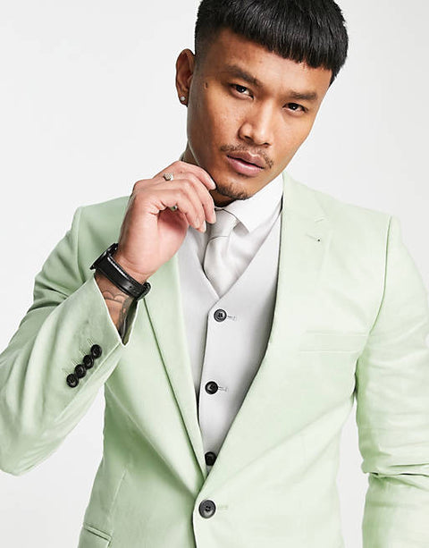 ASOS Design  Men's Light Green  Blazer ANF141 (AN62,AN64) shr (ZONE 10)