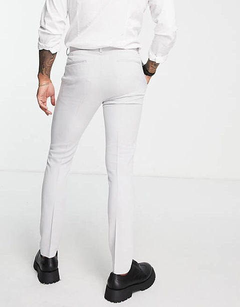 Asos Design Men's Light Gray Trouser ANF525 (hang)