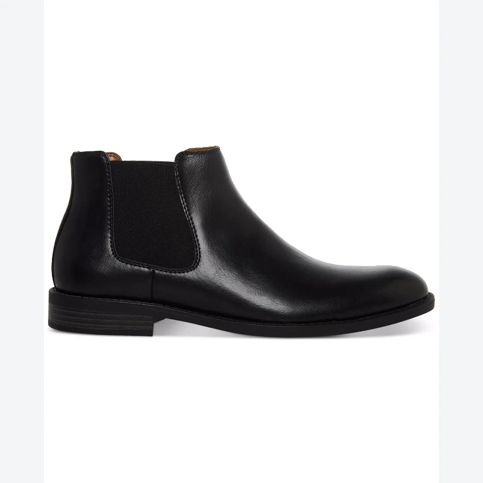 Madden Men's Black Maxxin Mid Height Chelsea Boots