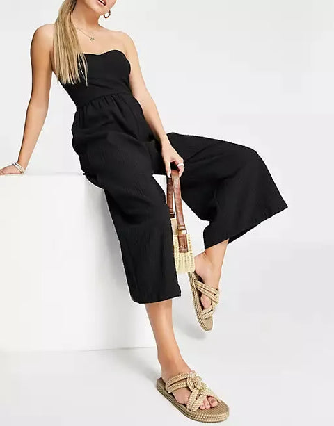 Asos Design Women's Black Jumpsuit ANF1036