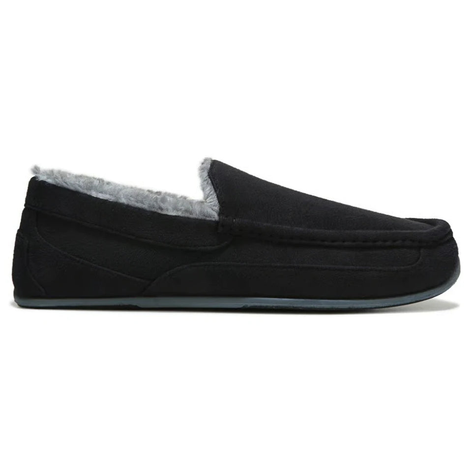 Deerstages Men's Black Slipperooz Spun Moccasin Pandufs