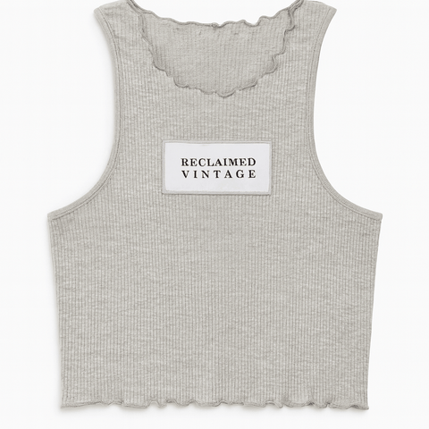 Reclaimed Vintage Women's Grey Blouse ANF2614