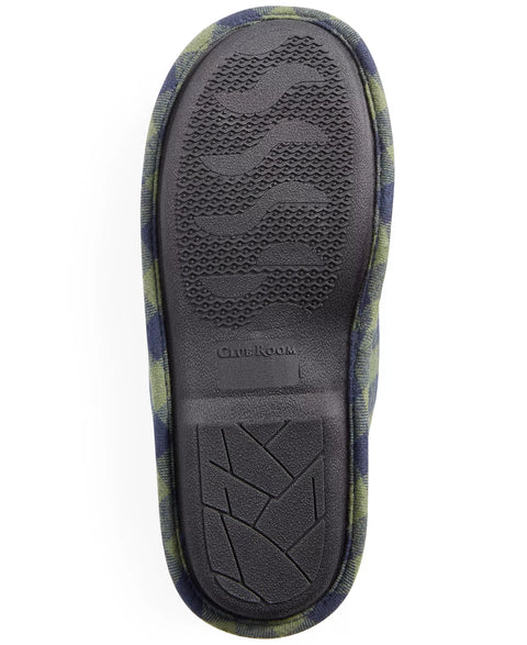 Club Room Men's Multicolor Plaid Slippers |Club Room In Lebanon
