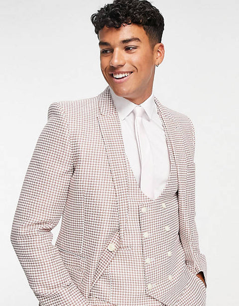 Asos Design Men's Pink Blazer ANF241 (AN69,AN70 SHR