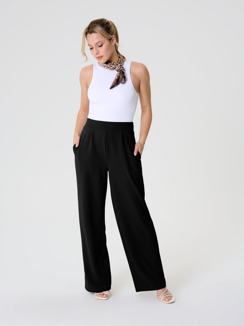 Sinsay Women's Black Loose Wide Leg Trouser|Sinsay In Lebanon