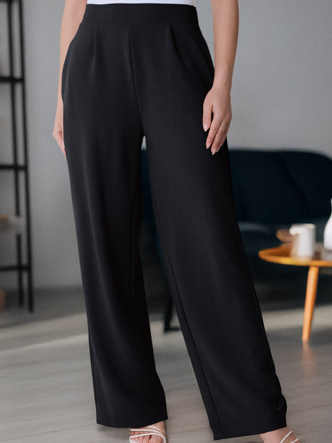 Sinsay Women's Black Loose Wide Leg Trouser|Sinsay In Lebanon
