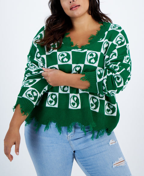 Just Polly Women's Green Sweatshirt ABF636