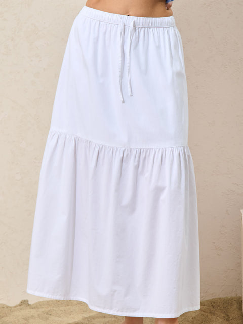 Sinsay Women's White Cotton midi Skirt | Sinsay in Lebanon