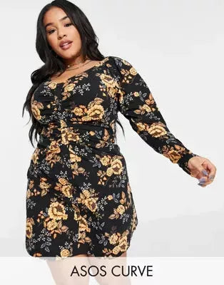 ASOS DESIGN Women's Multicolor Dress ANF1822