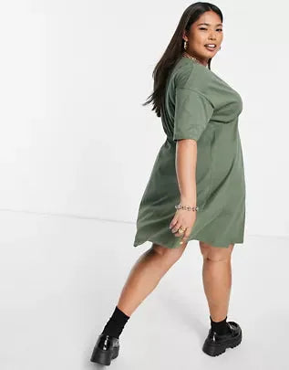 Asos Design Women's Khaki Dress ANF1925