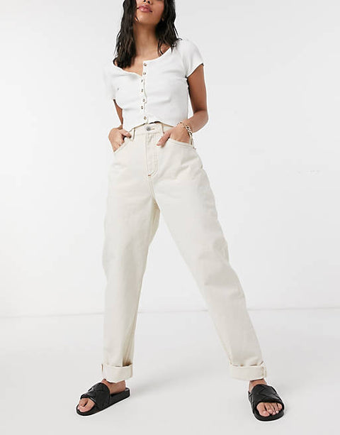 ASOS Design Women's White Jeans 101221267  AMF741 (FM6,FM7) shr