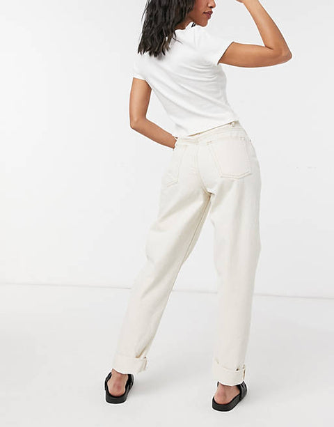 ASOS Design Women's White Jeans 101221267  AMF741