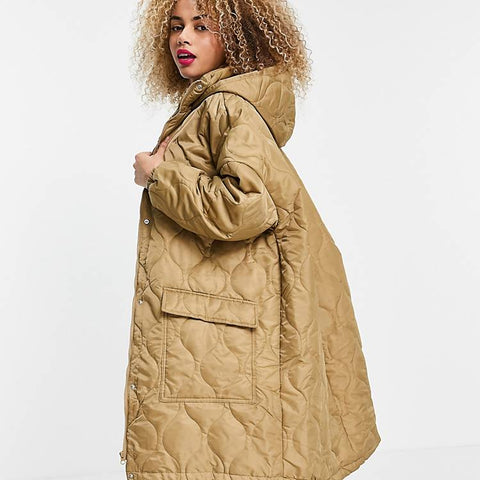 Collusion Women's Beige Coat 11249146 ANF364 (AN87,AN101,zone1)