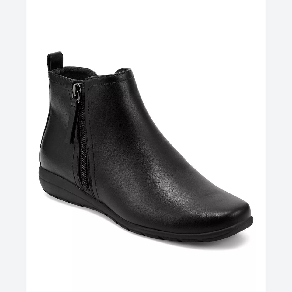 Easy Spirit Women's Black Aleena Casual Round Toe Boots