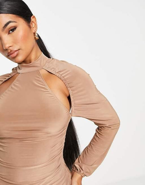 ASOS Design  Women's Camel Dress ANF2757