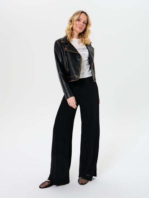 Sinsay Women's Black Wide Leg Comfortable Loose Fit Pant|Sinsay In Lebanon