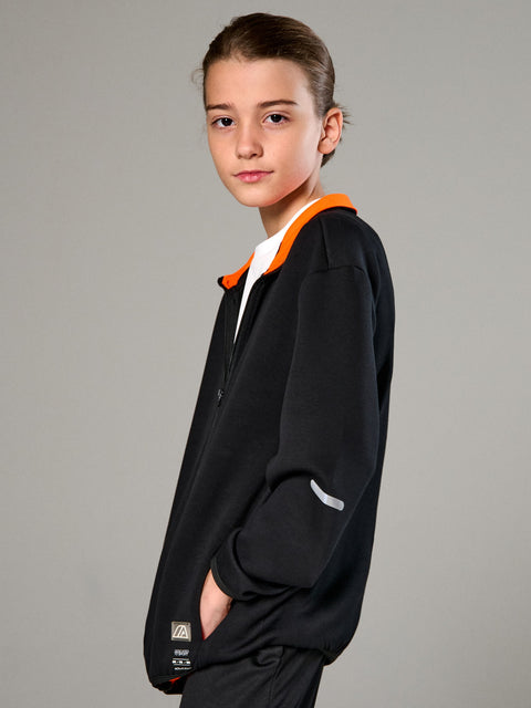 Sinsay Boy's Black Sports Jacket With Stand-Up Collar | Sinsay In Lebanon