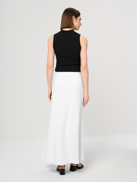 Sinsay Women's White Maxi With Ties Skirt   | Sinsay in Lebanon
