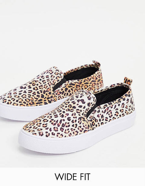 ASOS Design Women's Leopard Casual Shoes ANS491 shr
