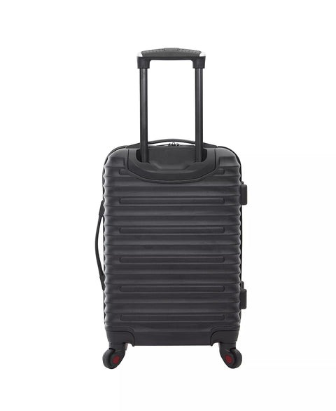 Travelers Club Black  Tour Collection 6 Piece Hard Side Set with Spinner Wheels Suitcase   | Travelers Club in Lebanon