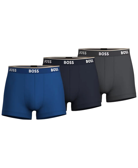 BOSS by Hugo Boss Men's 3-Pack Solid Logo Waistband Trunks | BOSS In Lebanon