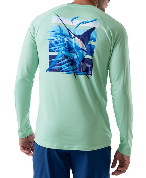 Guy Harvey Men's Aqua Sweatshirt ABF564(ll10) shr
