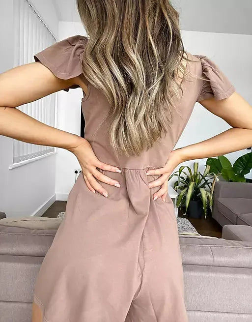 Asos Design Women's Brown Jumpsuit ANF2014