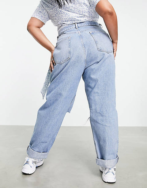 ASOS Design Women's Blue Jeans ANF466 (LR70) shr