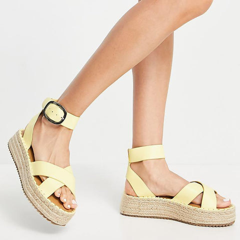 ASOS DESIGN  Women's Yellow Sandal ANS832