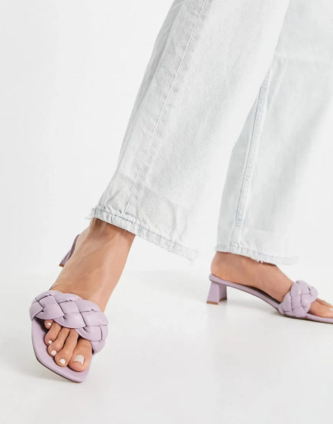 Asos Design Women's Lilac Heel Slipper ANS512