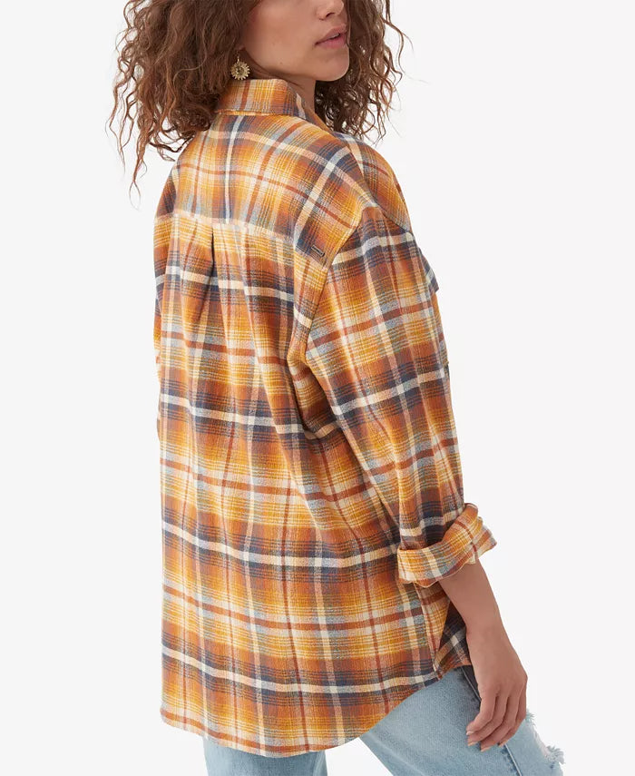 ONeill Women's Multicolor Coat Check Cotton Flannel Shirt |ONeill In Lebanon