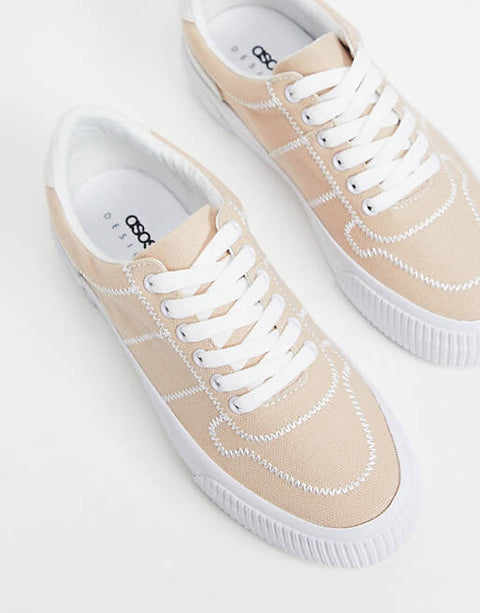 ASOS Design Women's Salmon Sneaker Shoes ANS467