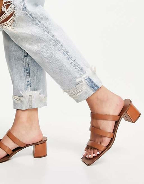 Asos Design Women's Brown Slipper ANS846
