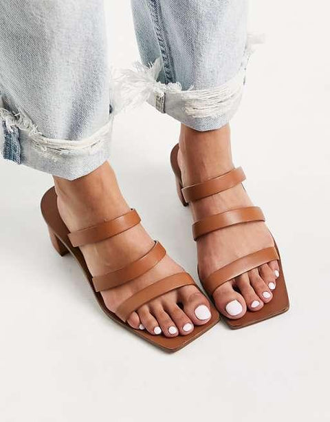 Asos Design Women's Brown Slipper ANS846