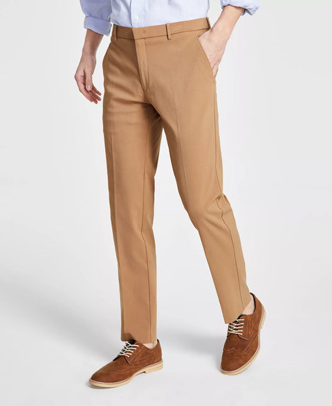 Tommy Hilfiger Men's Camel Modern-Fit TH Flex Stretch Solid Performance Pants | Tommy Hilfiger in Lebanon