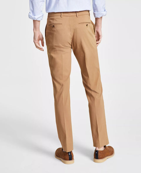 Tommy Hilfiger Men's Camel Modern-Fit TH Flex Stretch Solid Performance Pants | Tommy Hilfiger in Lebanon